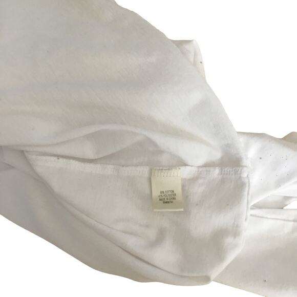 Self Esteem White Long Sleeve T-Shirt Vest Sequins Glitter Girls Size Large Set - Picture 11 of 12